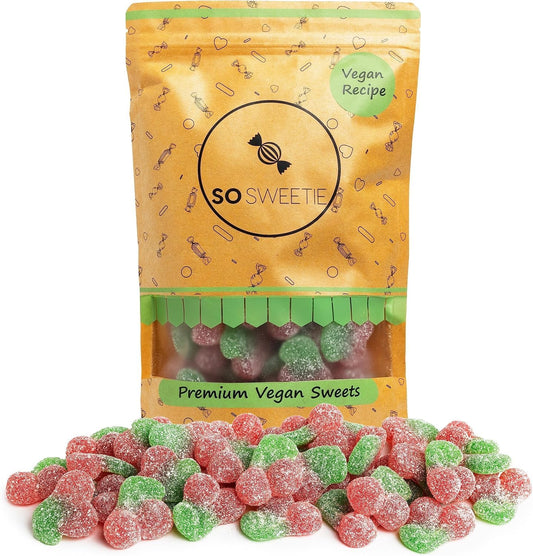 SoSweetie VEGAN Fizzy Cherry Sweets | Pick and Mix Fizzy sweets in a resealable pouch